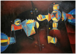Huile sur toile 1987 - 92 x 65 cm