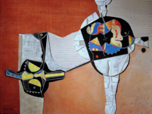 Gouache Huile, Acryl et collage 1990